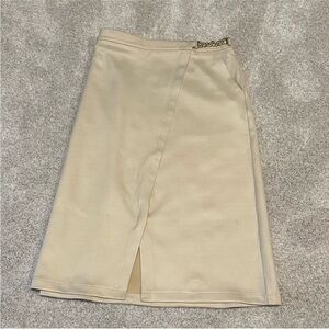 Marc New York Faux Suede Cream (Latte) Skirt~Size L
